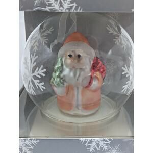 Glass Ornament - Santa in Glass